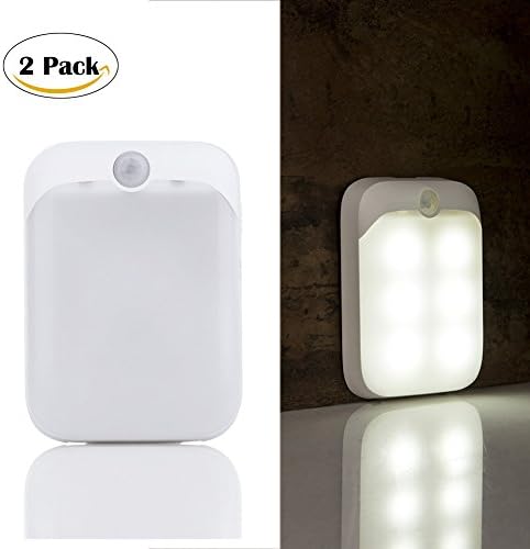 Motion Sensor Night Lights Auto On/Off USB Rechargeable Led Portable Lights for Led Night Lamp Closet Cabinet(2-Pack)