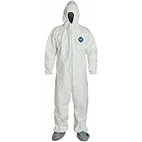 寝袋+寝具 HIGH TAIL DESIGNS Tyvek &quot;Crazy&quot; DuPont DUPTY122SXL Tyvek Elastic-Cuff Hooded Coveralls with