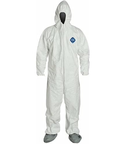Dupont TY120S Disposable Tyvek White Coverall Suit 1412, Size