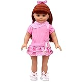 Shero 12 - 16 Inches Baby Doll's Dress Pink Dress with Shoes