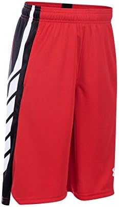 Under Armour Boys' Select Basketball Shorts, Red/Black, Youth Medium