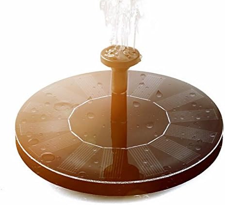 Yehard Solar Bird Bath Fountain Pump,1.4W Floating Solar Panel Kit Submersible Pump for Garden or Patio