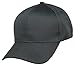 Blank Hat 6 Panel Pro Style Twill Youth Cap in Black, Black, Size Adjustable
