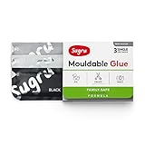 Sugru Moldable Glue - Family-Safe | Skin-Friendly Formula - Black, White & Grey 3-Pack