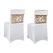 vLoveLife 14'' x 9'' Mr & Mrs Burlap Chair Banner Set Chair Sign Garland Rustic Vintage Wedding Photo Background backdrop Party Chair Decoration - 1 Pair