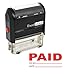 ExcelMark Paid with Check and Date - Self-Inking Rubber Stamp - A1539 Red Ink