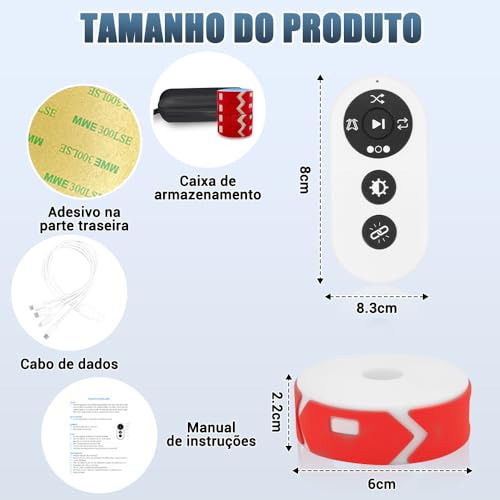 Luz de Treinamento de Reação, Luzes de Agilidade de Reação, 4 Luzes + 1 Controle Remoto, Dois Modos, com Bolsa de Armazenamento, Pode Ser Usado com Cones de Treinamento Funcional