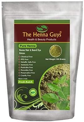 100% Pure & Natural Henna Powder For Hair Dye - Red Henna Hair Color, Best Red Henna For Hair - The Henna Guys (100g)
