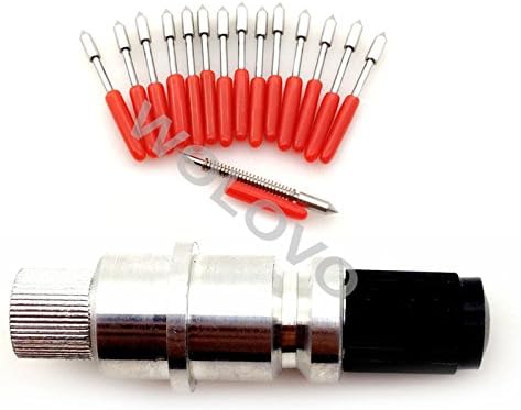 thumbnail image 2 of 15-Pack 45-Degree Blades For Graphtec CB09 Vinyl Cutter – Steel Cutting Plotter Blades 2 of 5