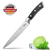 Utility Knife for Kitchen 6 Inch Chef Knife, German High Carbon Stainless Steel Kitchen Knives with Ergonomic Handle