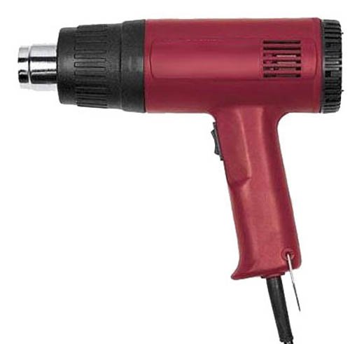 Heat Gun Kit 10 pcs 1500 Watt Dual Temperature (572°F/1112°F) Hot Air Gun Paint Stripper