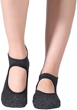 Women's Ballet Grip Cotton Yoga Socks for Barre Pilates Dance Studio Hospital