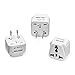 BESTEK Japan Travel Plug Adapter, Grounded Universal Type A Plug Adapter JP to US Adapter - Ultra Compact for US, Japan, China Phones, Laptops, Camera Chargers and More, 3 Pack