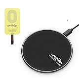 LANIAKEA Qi Wireless Charging Kit with Qi Charger and Qi Receiver (Lightning Port) - for Apple iPhone 7 plus, 7, 6s Plus, iPhone 6s, iPhone 6 plus, iPhone 6, Black
