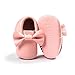 Weixinbuy Baby Boys Girls Soft Soled Tassel Bowknots Crib Shoes PU Moccasins