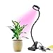 Aokey LED Grow Light 8W Adjustable 2 Level Dimmable Clip Desk Grow Lights Lamp Bulb Clamp Flexible Gooseneck 360 Degree for Indoor Plants Hydroponic Garden Greenhouse