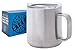 16 oz Stainless Steel Mug: Double Walled Metal Camping Mug with Lid - Vacuum Insulated Steel Coffee Mug with Handle for Outdoors, RV, Boating, Hiking, Campfire - Durable, Shatterproof