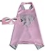 Child Super hero Costume, Cape and Mask Set for Kids, Birthday Party DIY Children (Pink)