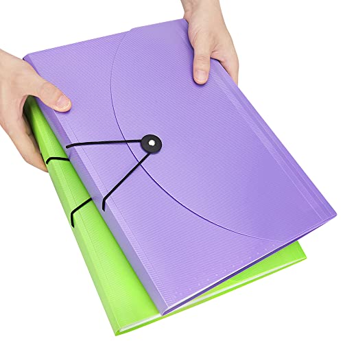 Maimis 2 Pcs Accordion File Organizer, 13 Pocket Expanding File Folder