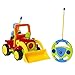 SGILE RC Dump Truck Tractor Toy, Remote Control Truck Bulldozer Car Toy with Music Radio, Birthday Gift Present for Toddlers Baby Kids Child,Yellow
