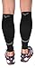 Fly Athletix Leg Compression Sleeve - Men and Women's - Coffee Yarn Fabric, Improves Circulation and Speeds Recovery - Perfect for Running, Cycling, Basketball, Training (Black, Medium)