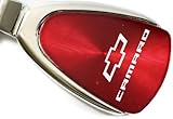 Chevy Chevrolet Camaro Red Teardrop Key Fob Authentic Logo Key Chain Key Ring Keychain Lanyard