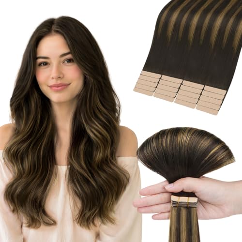 hotbanana Tape in Hair Extensions Human Hair 22 Inch