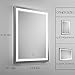 Keonjinn 36 x 28 Inch Anti-fog Horizontal/Vertiacl Dimmable LED Bathroom Vanity Mirror Large Wall Makeup Mirror With Light