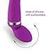 Vibrator,Patekfly Rechargeable Waterproof Smart Wand Massager for Stimulating Women Clit G | Medical SOFE Silicone Vibrator | 3 Powerful Speeds & 10 Pulsating Patterns