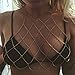 Victray Boho Body Chain Beach Bikini Harness Body Chains Nightclub Chest Chain Fashion Body Jewelry for Women and Girls (Gold)