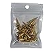 RUBYCA 25MM 20 Sets Large Metal Big Tree Spikes and Studs Metallic Screw-Back for DIY Leather-Craft Gold Color