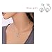 Doinshop Womens New Simple Necklace Metal Double Leaf Pendant Alloy Choker Chain