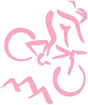 Mountain Biker Girl Vinyl Decal
