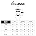 levaca Womens Summer Casual Loose Tops O Neck Twist Front T Shirts Black L