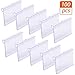 Livder 100 Pieces Plastic Price Label Holder, Store Wire Shelf Retail Labels Merchandise Sign Display Holder