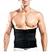 Healthcom Pro Men’s Waist Trimmer Belt Lightweight Elastic Ajustable Sports Belt Breathable Lumbar Lower Back Tranier Support Brace Belt Body Shaper Weight Loss Exercise Belly Belt,Black(Size:XXXL)