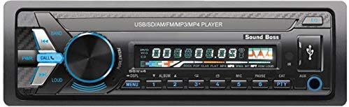 Sound Boss Premium A410BT USB/FM/SD/AUX/Bluetooth Wireless with Phone Caller Id Receiver Car Stereo (Single Din)