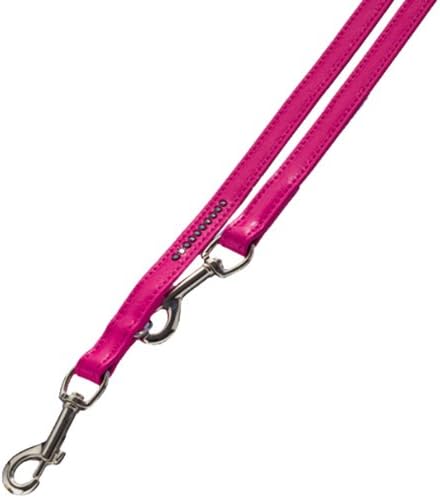 Nobby Crystal Training Lead, 16 mm / 200 cm, Fuchsia/ Black, Fuchsia/Black, 16 mm/200 cm