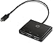 HP 1BG94AA Hub for USB-C Laptops (USB-C to USB-A, USB-C, and HDMI), Black