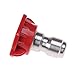 HS Pressure Washer Spray Nozzle Tips 0 Degrees Red Metal Nozzle Tip 1pc