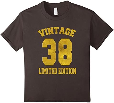 unisex-child Vintage 1938 Limited Edition T-Shirt 79th Birthday Gift Tee 10 Asphalt