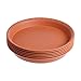 CM Cosmos Pack of 6 PCS Plant Pot Saucers for Flower and Household Plants, 9 Inches (Light Reddish Brown Color)thumb 1