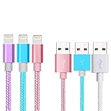 iPhone Charger Cable, MFi Certified 3Pack 6FT Nylon