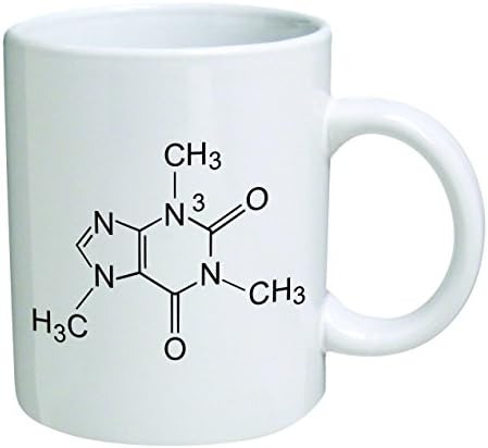 Funny Mug - Caffeine Molecule, Chemistry - 11 Oz Coffee Mugs - Funny Inspirational And Sarcasm - By A Mug To Keep Tm (750521478122)