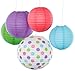 Bobee Paper Lanterns for Birthday Party Baby Bridal Shower Decorations, Nursery Bedroom Girls Room Decor, 5-pack