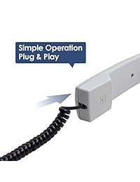 LOVK - Desenredador de cable de teléfono, paquete de 2 unidades de 9.8 ft sin enrollar cable de teléfono en espiral de 2 pies con 2 unidades de cable fijo giratorio de 360 grados desenredador de cable giratorio para teléfono