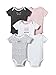 Lamaze Baby Organic Essentials 5 Pack Shortsleeve Bodysuits, Pink Kittie, 3M