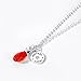 Simulated Birthstone Necklace Swarovski Elements Crystal Teardrop Pendant Jewelry for Women