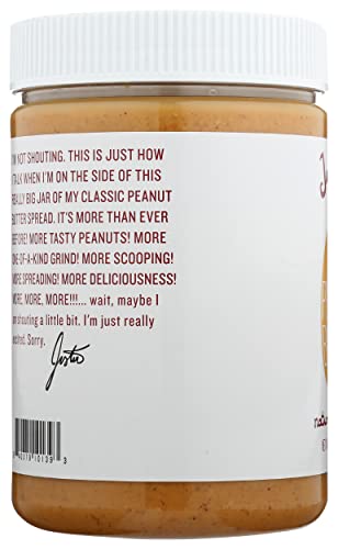 JUSTIN’S NUT BUTTER, PNUT BTR, CLASSIC, SIZE 28 OZ – NO ARTIFICIAL INGREDIENTS GLUTEN FREE KOSHER,1.75 POUND (PACK OF 1)