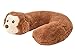 Alphabetz Monkey Baby Pillow Head and Neck Support Travel Pillow, Brown
